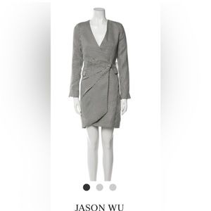 Jason Wu Houndstooth Blazer Wrap Mini Dress - size Medium